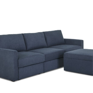 Flex Sofa with Standard Arm and Storage Ottoman