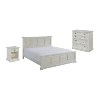 Seaside Lodge King Bed, Nightstand and Chest