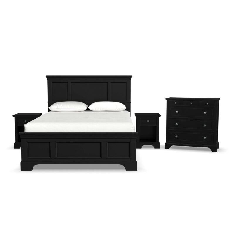 Bedford Queen Bed, Two Nightstands and Chest