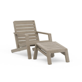 Sustain Outdoor Lounge Chair with Ottoman