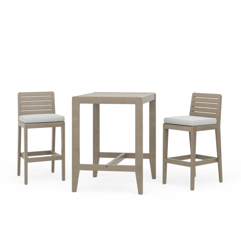 Sustain Outdoor High Bistro Table and Two Stools