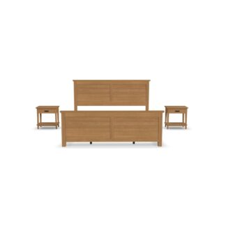 Oak Park King Bed and Two Nightstands