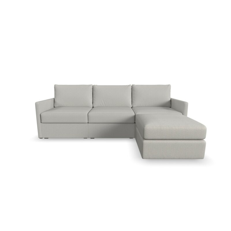 Flex Sofa with Narrow Arm and Ottoman