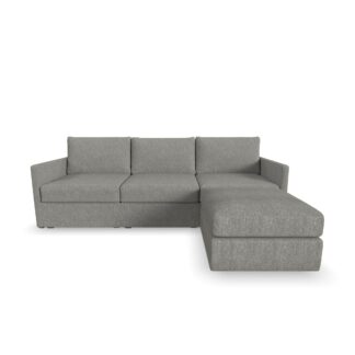 Flex Sofa with Narrow Arm and Ottoman