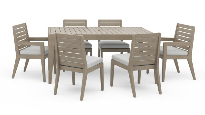 Sustain Outdoor Dining Table and Six Chairs